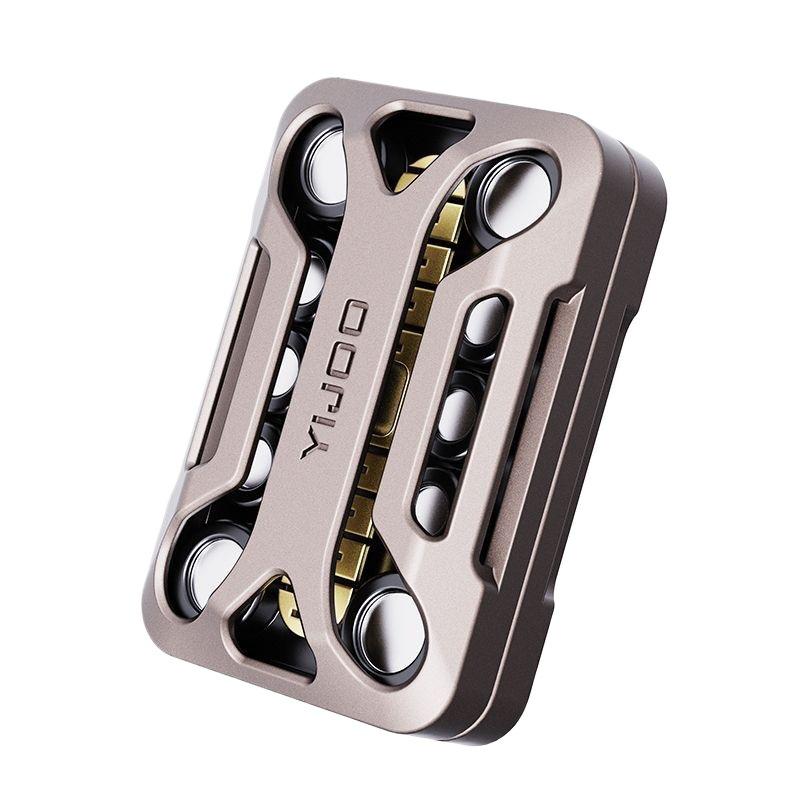 EDC Metal Tuning Fork Mechanical Push Card Stress Relief Toy