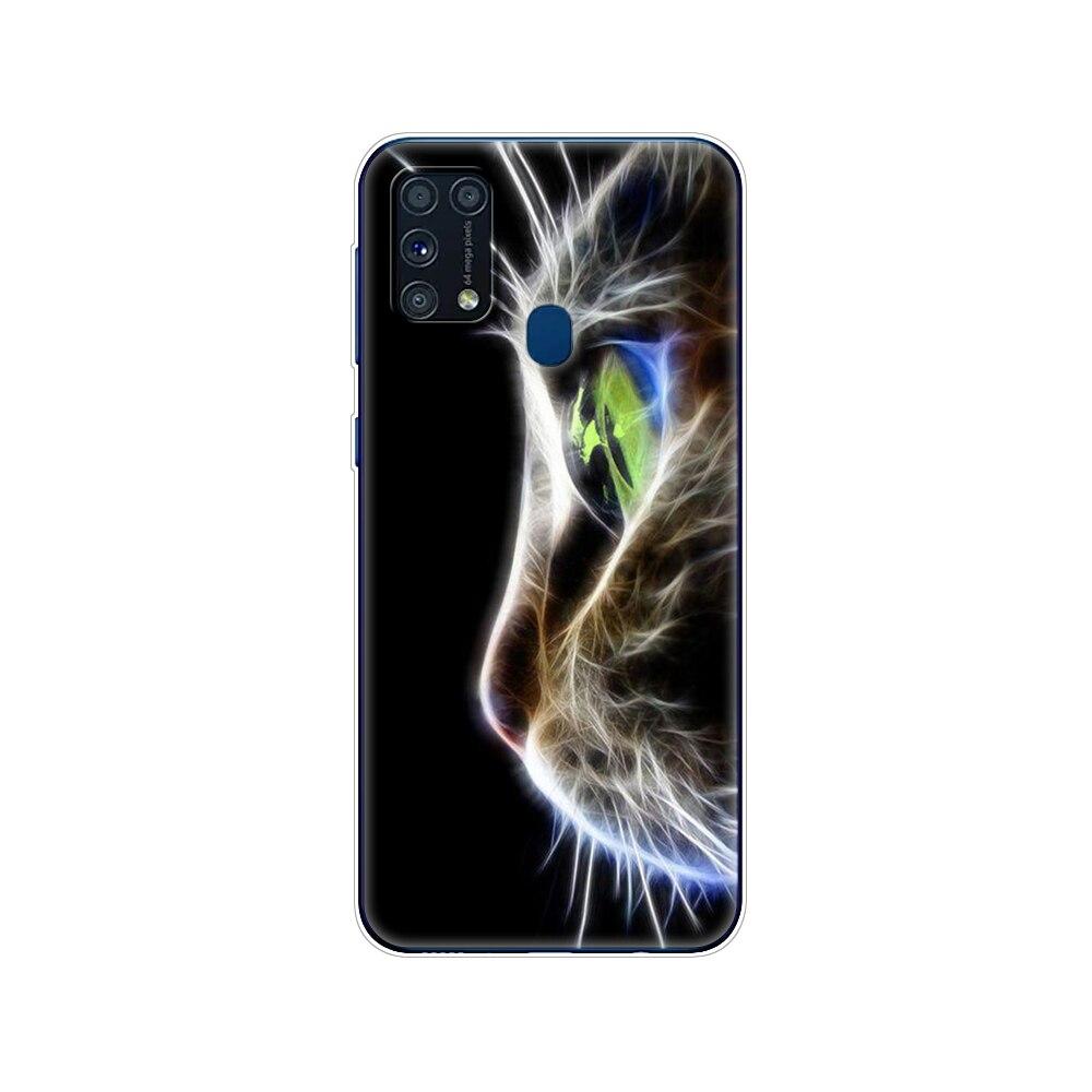 Чехол из ТПУ для Samsung M31, 6,4 дюйма, чехол из ТПУ для Samsung Galaxy M 31 SM-M315 m315, задний чехол для телефона, бампер, зима, снег, Рождество