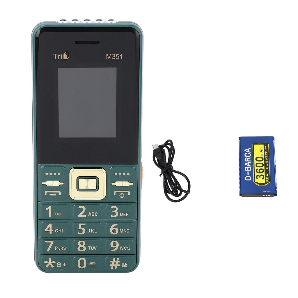 M351 разблокированный сотовый телефон 1,8-дюймовый экран 3600 мАч аккумулятор большая кнопка крупный шрифт громкий сотовый