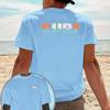 Unisexs 100 Cotton Summer Beach Tshirt California Retro Surf Letter Print Casual Everyday Outdoor Sports Vacation Top