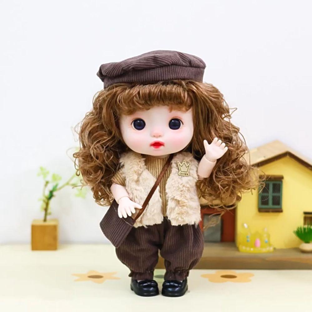 Kawaii 1/6 BJD подвижные шарнирные куклы тела игрушки большая голова куклы с волосами подарок