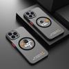 Для Magsafe Astronaut Case для iPhone 16 Pro 15 14 Pro Max 13 12 Mini 11 8 7 Защитный матовый корпус для объектива Samsung S25 Ultra S24 FE S23+ Cover
