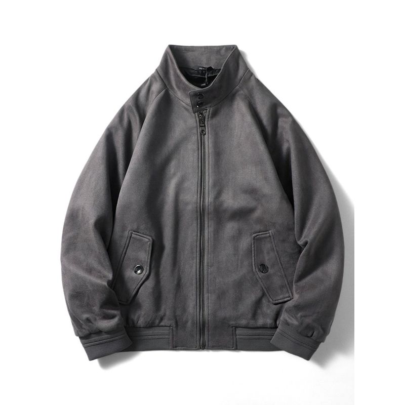 Американская ретро замшевая винтажная куртка Harrington G9 Верхняя одежда мужская Осень/Зима Экспортный товар из воловьей кожи Мужская одежда