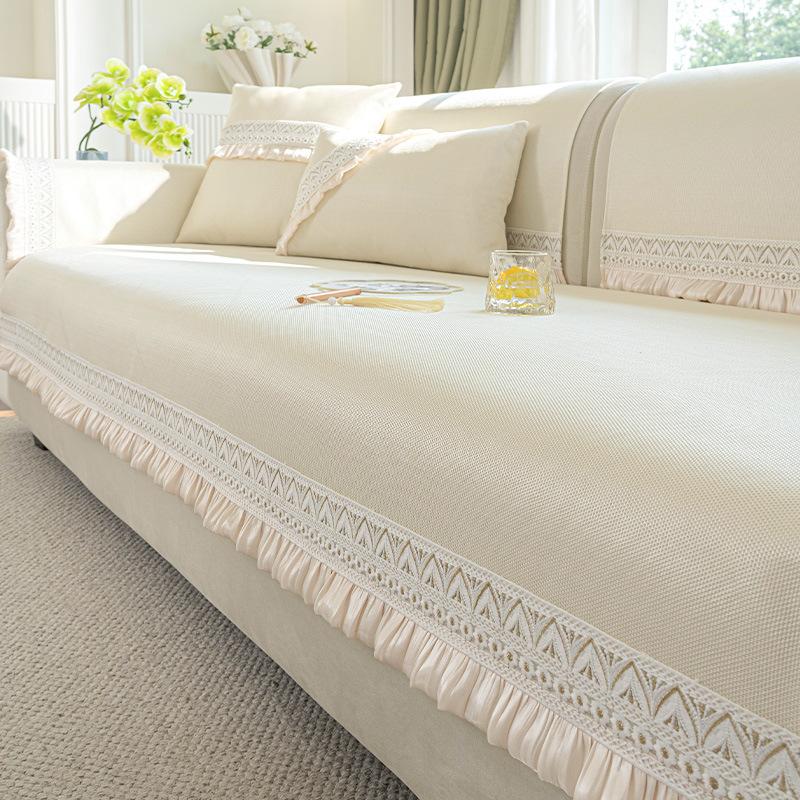 Ice Silk Sofa Cushion Summer Mat Seat Cushion Non-Slip New Cover Cloth Mat Summer Sofa Cushion
