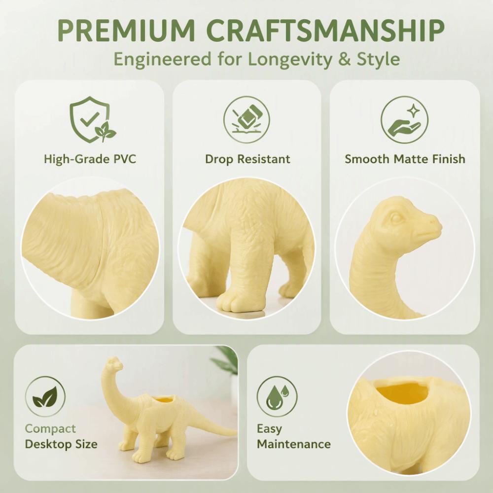 Yellow Animal Planter PVC Garden Decoration Pot Personality Dinosaur Flower Pot For Home Decor
