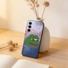 Смешной Чехол-Телефон с Лягушонком P-PEPE Для Samsung Galaxy A73,A72,A71,A70,A53,A52,A51,Других Мягкая Черная Крышка