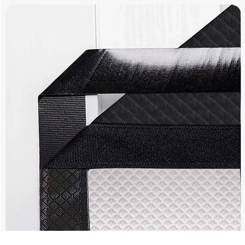 2025 Окно Ветрозащитная, Теплая Штора, Холодная Двойная Толстая Блэкаут Штора, Звукоизоляционное Хлопковое Окно,черный Цельный Кусок,можно Настроить