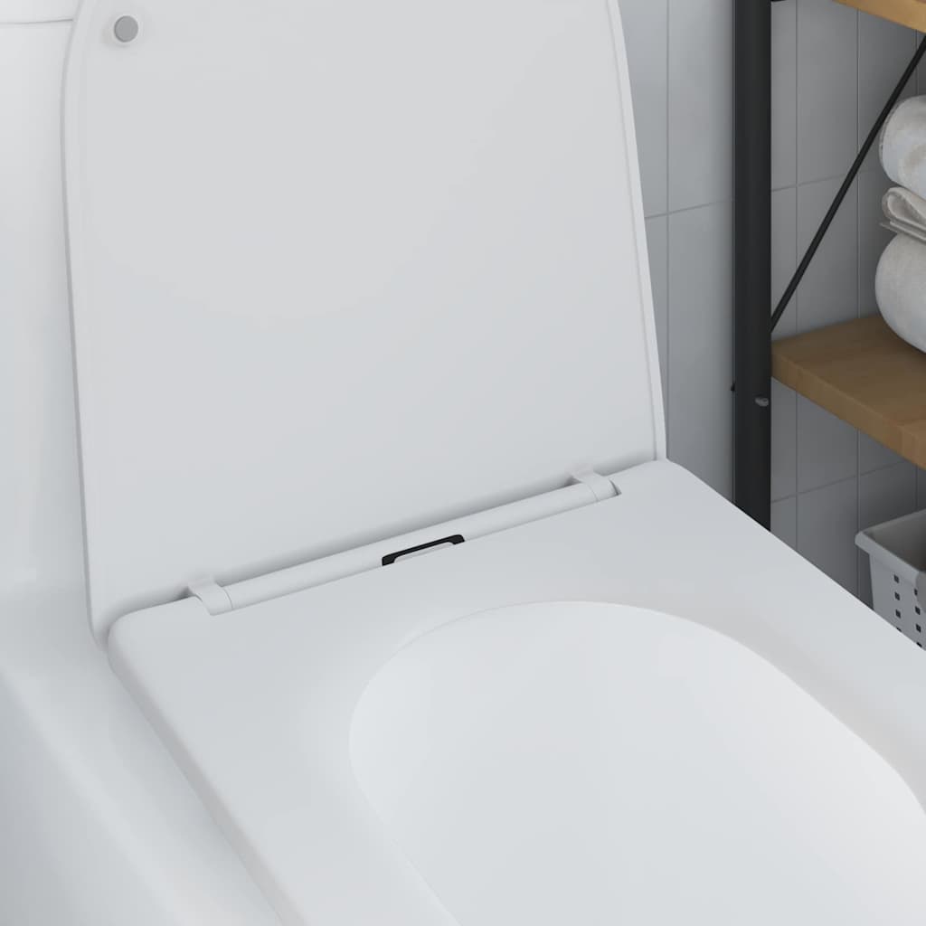 Toilet Seat White 47 x 36 x 3.4 cm Duroplast
