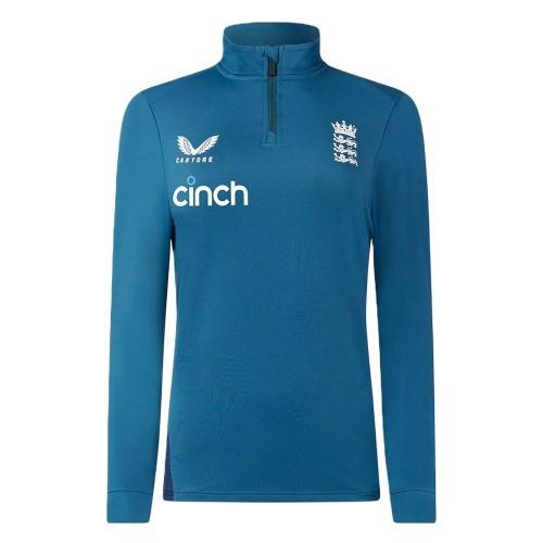 Castore Womens/Ladies England Cricket Quarter Zip Relaxed Fit Training Fleece Top
