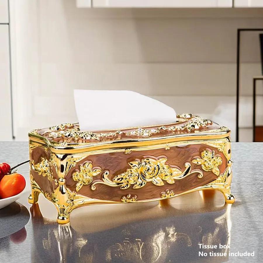 Европейский ящик для салфеток Элитный ресторанный ящик для извлечения салфеток Кухня и гостиная Настольный ящик для хранения салфеток Moai