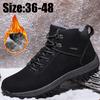 Зимние зимние ботинки унисекс 36-48. Обувь большого размера. Нескользящие износостойкие походные ботинки.