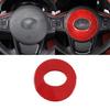 Red Carbon Fiber Steering Wheel  Circle Trim For For Toyota Supra 19-24