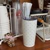 baby pink floral rabbit bow insulated straw cup