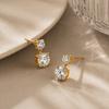 Shiny Cubic Zirconia Drop Earrings CZ Drop for Women Attractive Charms Wedding Engagement Jewelry Trendy Exquisite Accessories