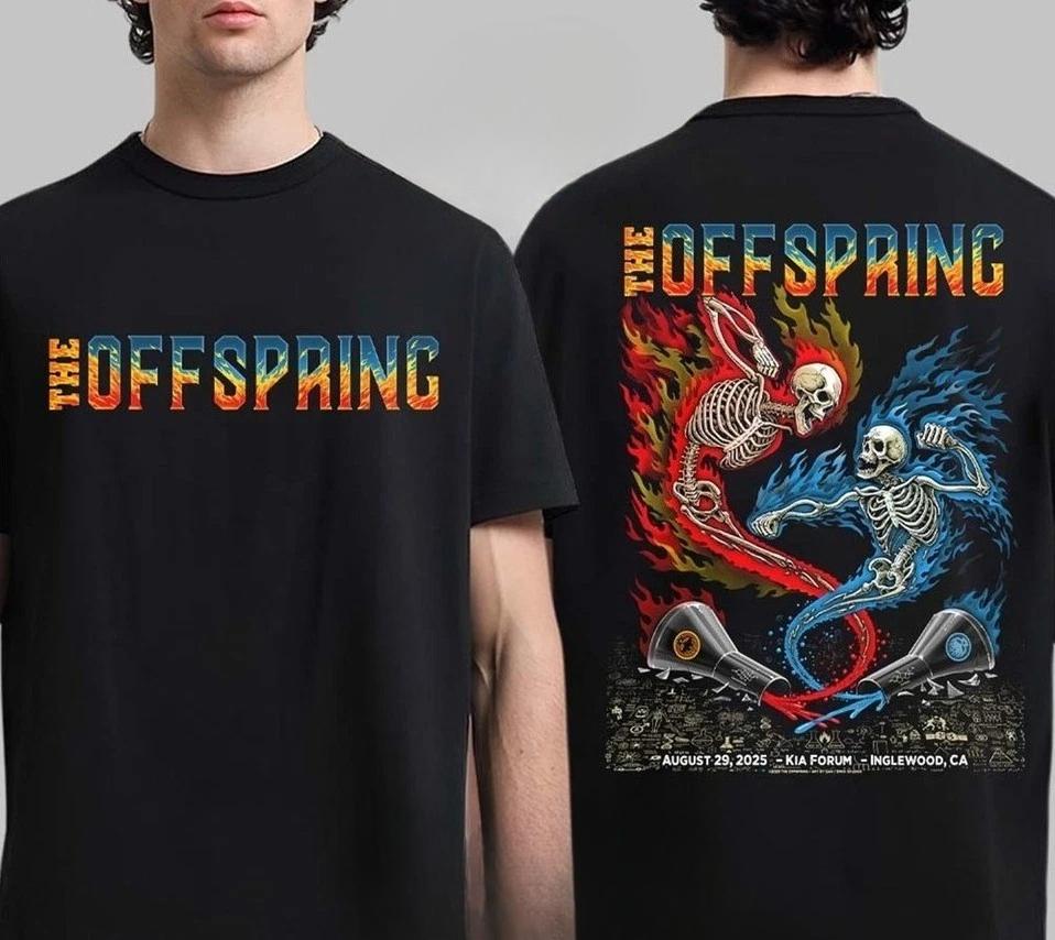 Футболка The Offspring Keep Em Separated Инглвуд Калифорния Двусторонняя Высококачественная Роскошная Для Мужчин и Женщин Топ Y2k