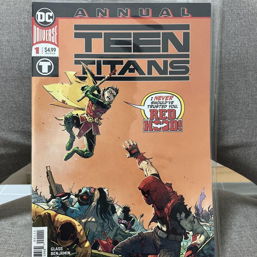 [USED] Teen Titans Annual Batman Robin Red Hood Leaf