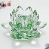Нескользящий хрустальный цветок лотоса 3 фута стеклянный лотос фэн-шуй декор хрустальный цветок статуэтка для офиса