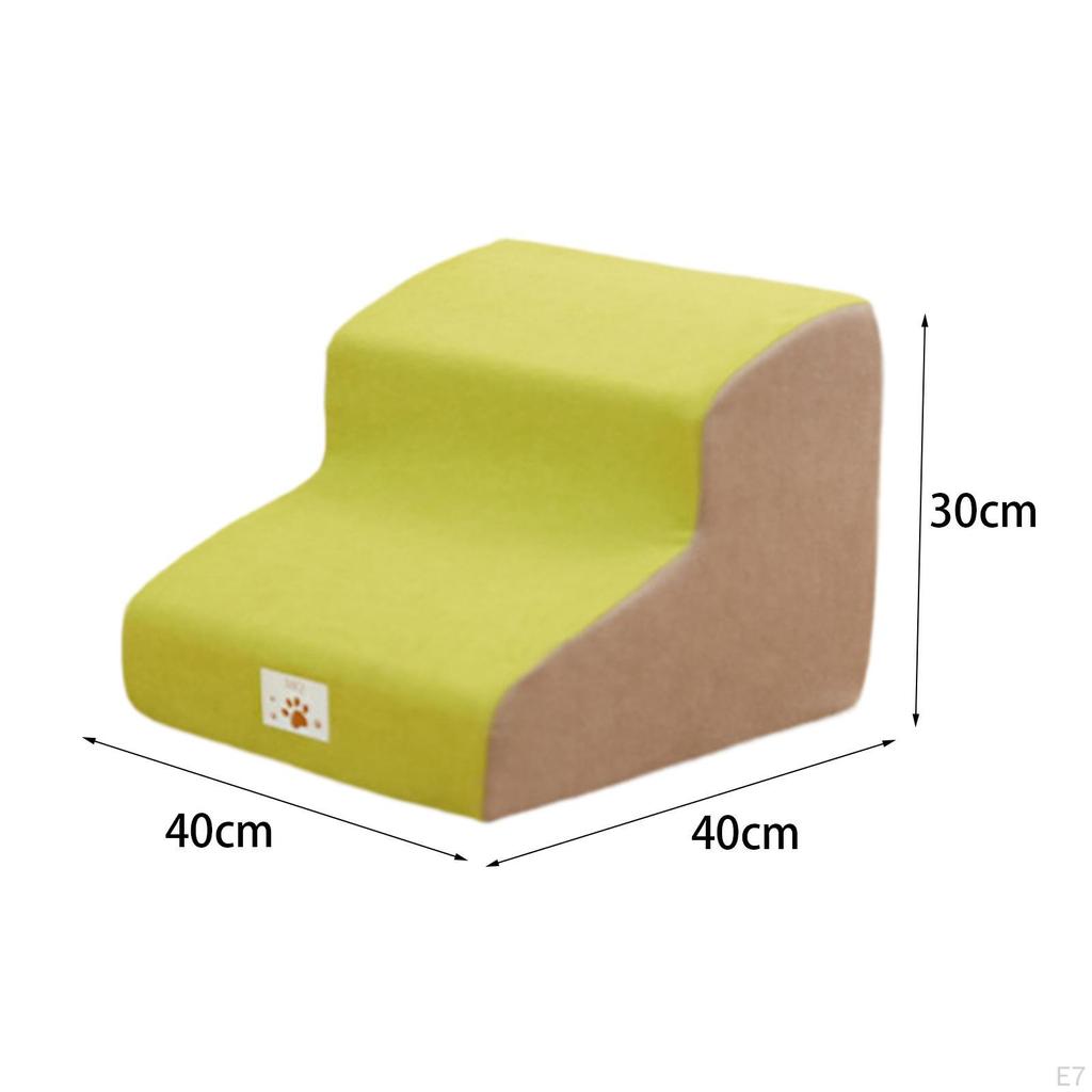 Лестница для собак, наклон 35 градусов, ступеньки для домашних животных, для внутреннего использования, портативная, с мягким нескользящим дном, легкая, моющаяся