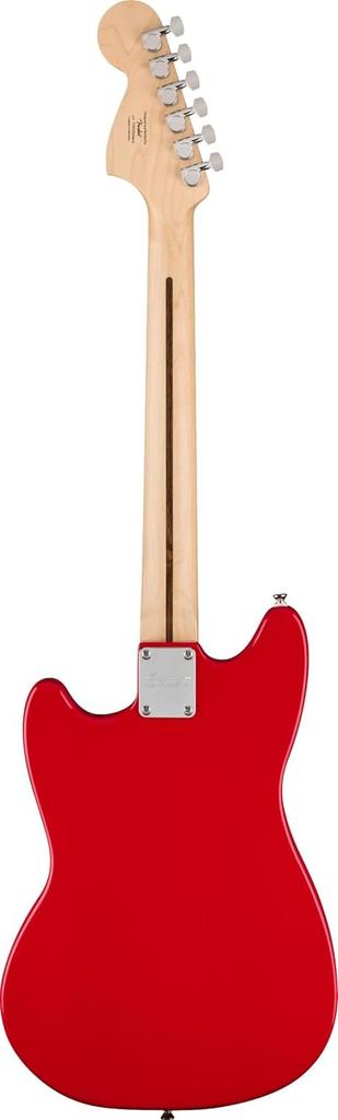 Squier by Fender Электрогитара Squier Squier Maple White Torino Red Мягкий чехол в комплекте Sonic™ Mustang®, накладка на гриф, пикгард,