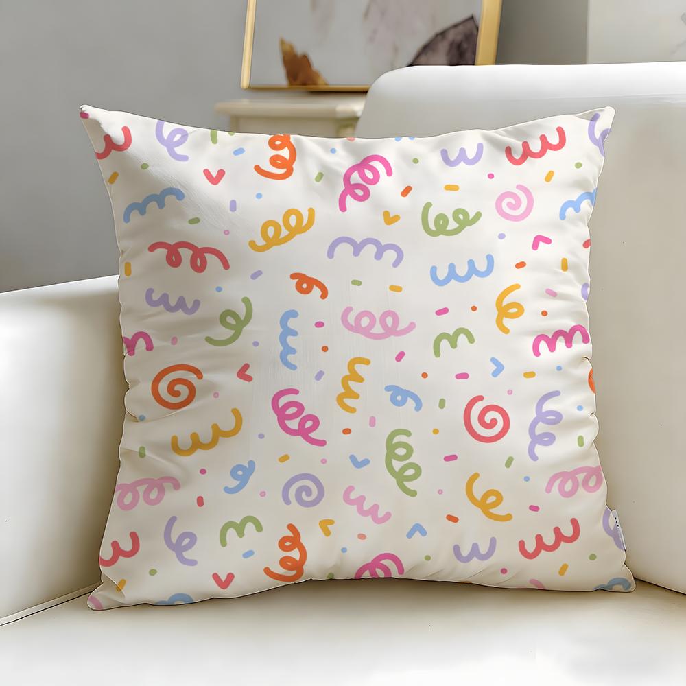 Starry Sky Texture Cushion Cover Soft EasyWash Pillow Case Versatile for Couch Bed Travel and Office