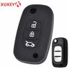 Силиконовый чехол для автомобильного ключа для Renault Megane Koleos Kadjar Clio Captur Kwid Для Dacia Logan Duster Чехол Пульт Дистанционного Управления