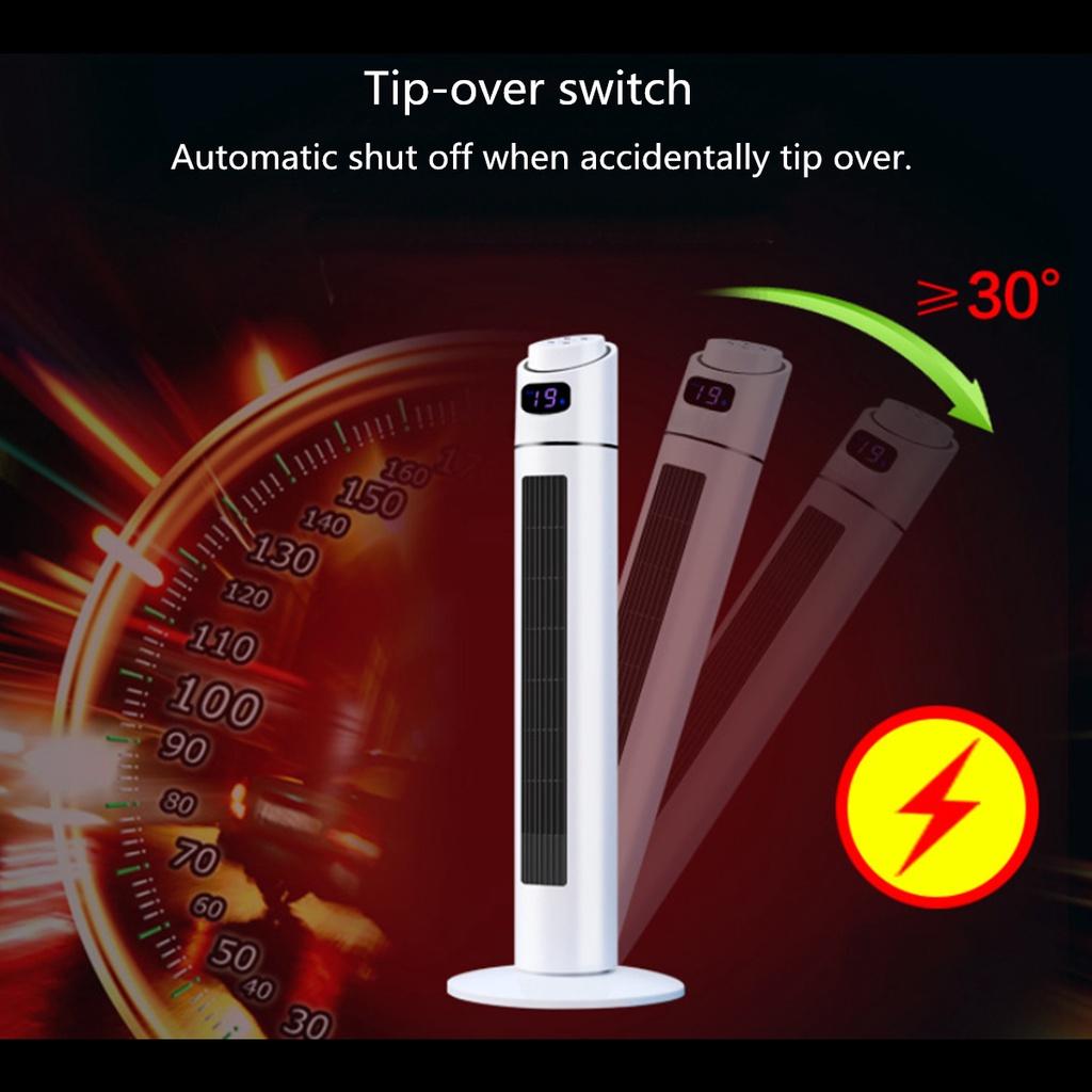 2000W 220V 3 Mode Digital Tower Heater Oscillating Space Heater Timer with Remote Control