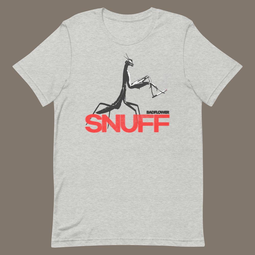 Snuff Band Collection Album Bad Flower Heavy Cotton Sport Grey T Shirt CM433
