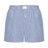 Women's High Waisted Casual Elastic Loose Retro Checkered Shorts