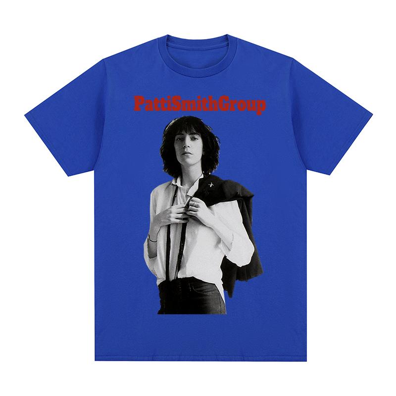 Patti Smith Group Vintage Tshirt European American Y2k Cotton Men T shirt New Tee Tshirt Womens Tops