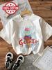 Y2k Casual Women's Graphic Top Tee Ice Cream A 'Le Dolce Vita Gelato' Print Shirt Round Neck Short-Sleeve T-Shirt Spring Summer