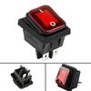 Rectangle Rocker Switch Waterproof 20A DPST IP67 Illuminated