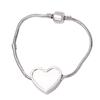 DIY Printing, Heat Transfer Printing, Metal Heart Bracelet, Retro Bracelet Accessories