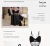 Пижамный комплект Guiruo Plus Size с нагрудными накладками и поддерживающими ремнями - Включает ночную рубашку и уютный халат