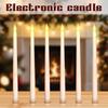 Conical Wavy Flameless Candle, 3D Flame Festival Decorative Candle Lamp, Suspended Candle, LED Electronic Candle Lamp
