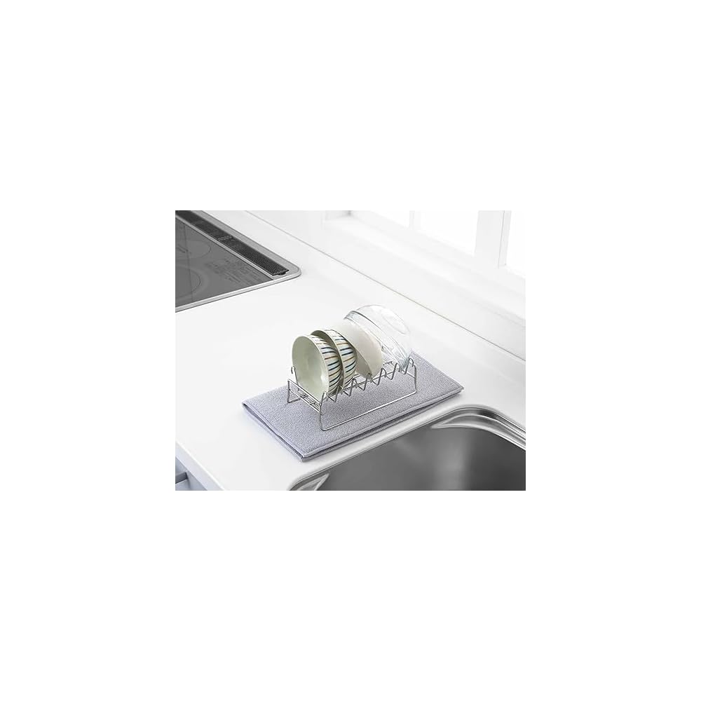Yoshikawa Dish Drying Rack, Dish Drainer Basket, Made in Japan, to Unify, Bowl Drainer, 1306227,