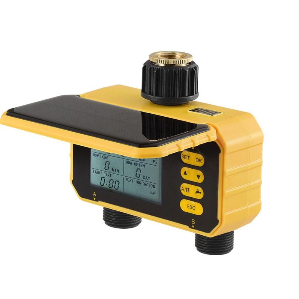 Rain Sensor Intelligent Watering Device Dual-channel Watering Timer Vegetable Garden