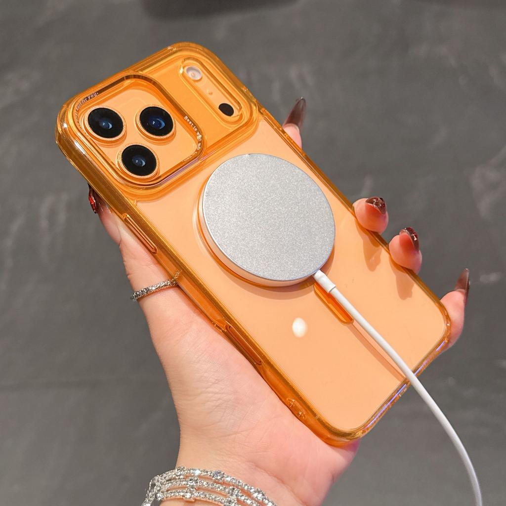 Прозрачный магнитный чехол для телефона iPhone17Air Apple 17ProMax Полная защита чехол для телефона