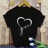 New Hot Christianity Jesus Love Print T-Shirts Women Men Summer Casual T-Shirts O Neck Short-Sleeved T-Shirts Fashion Shirts Tee