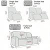 1/2/3seater Recliner Sofa Covers for Printed All-inclusive Relax Armchair Cover Stretch Couch Protector Funda  3 Plazas