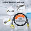 Hydraulic Pressure Test Kit, 10/100/250/400/600bar, 5 Gauges 13 Couplings 14 Tee Connectors 5 Test Hoses, Excavator Hydraulic Test Gauge Set with