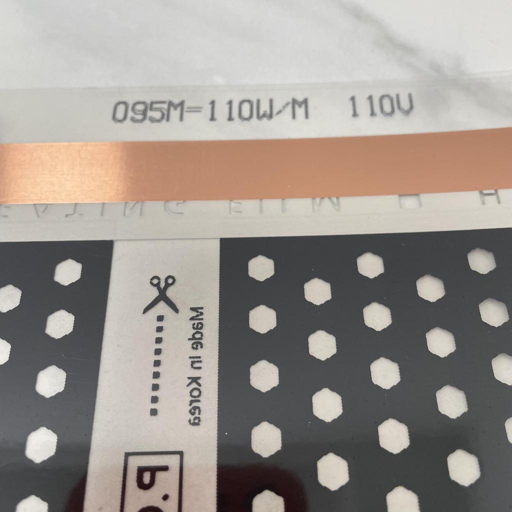 110V Infrared Heating Film 50cm Wide 220w/m2 Warm Mat Electric Warm Floor System Made In Korea