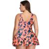 Women Summer Swimwear Plus Size Swimsuit Floral Pattern V Neck Beach Dress Sexy Two-Piece Bathing Suit S-5XL