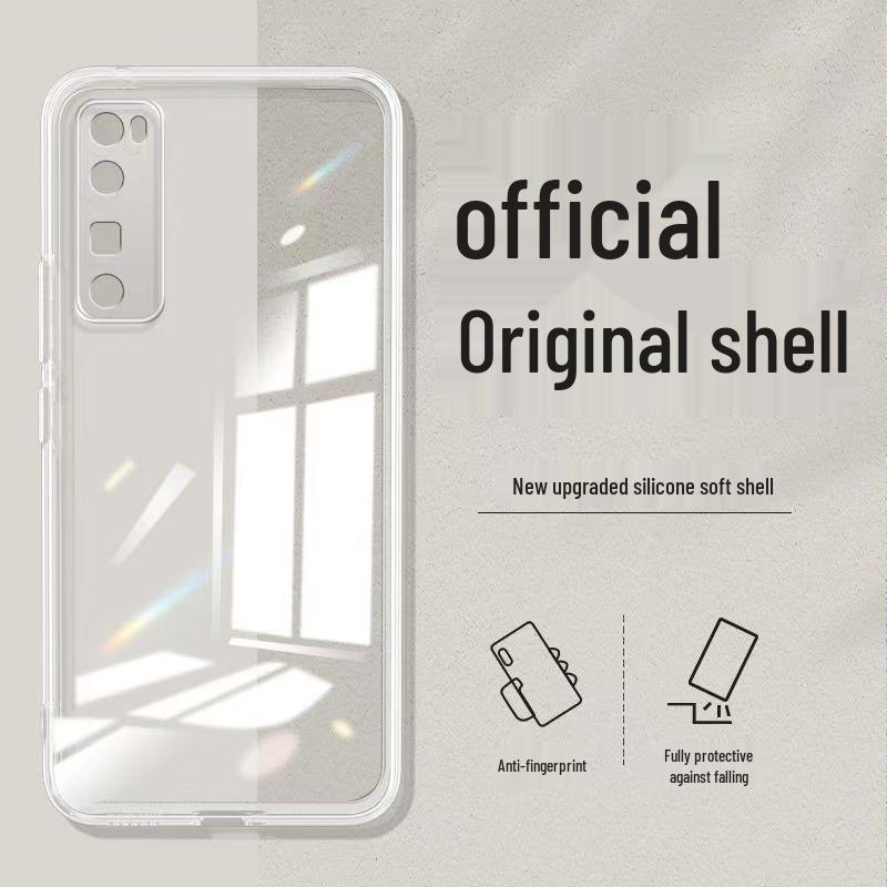 Жидкий силиконовый чехол для Huawei nova7 Pro - Полное покрытие, Защита от падений, Однотонный, Мягкий для кожи Защитный чехол