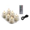 CozierGlow Rechargeable LED Tealight Candles, Set of 6, 3D Moving Flame Reproduction, Perfect for Buddhist Altars and Decorations, Includes Remote