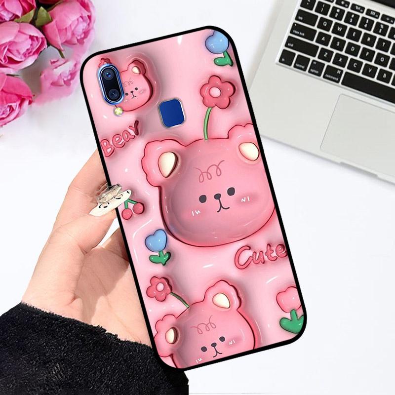Чехол для Vivo V11 V11 Pro Ударопрочный Мягкий Силикон ТПУ Чехол для Телефона Для VIVO X21s Capa V11i Fundas Цветная Печать Модный Мультяшный