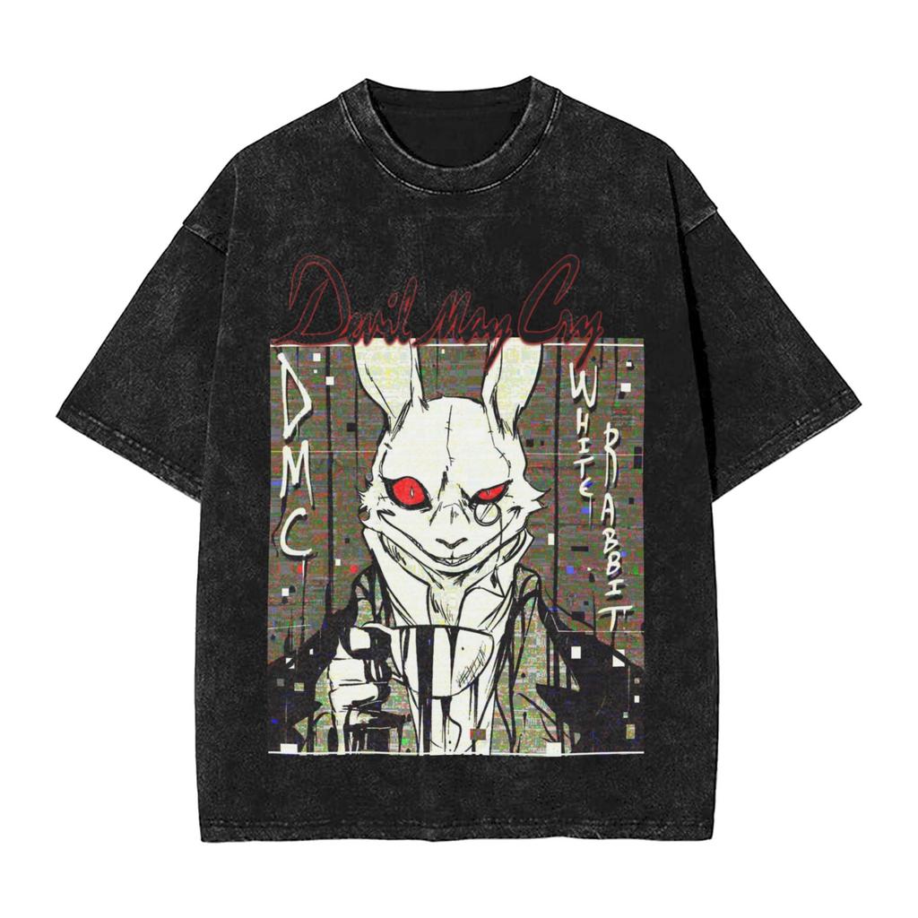 Игровые футболки Dante DMC Devil May Cry Манга Графика Стиль стритвир Футболки с коротким рукавом для мужчин Женская одежда