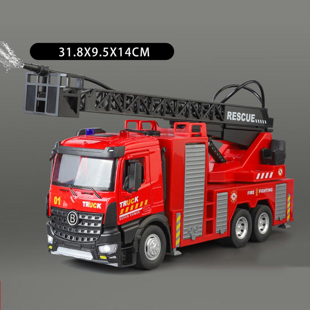 1:24 Лестница Цистерна Пожарная машина Сплав Спринклер Подметальная машина Модель Игрушки Машина Двери Открываются Звук Свет Инерционные Транспортные средства Мальчик Ребенок Подарок