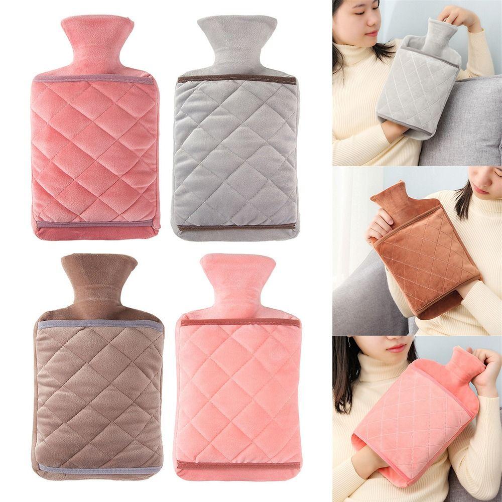 Чехол для теплой воды, утолщенный кристальный бархат, сохраняющий тепло, чехол для грелки