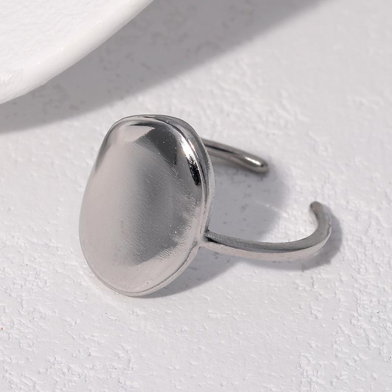 Stainless Steel Exaggerated Geometric Polygon Opening Rings for Women Men Waterproof Adjustment Rings Party Jewelry Accessories