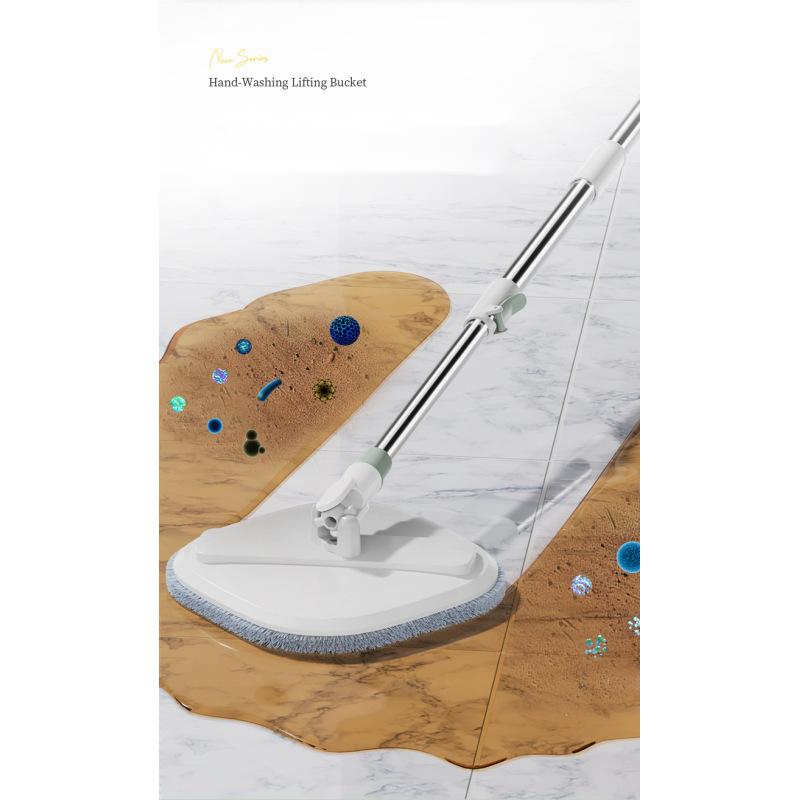Подъемное ведро для ручной стирки Плоская швабра Spin Mop